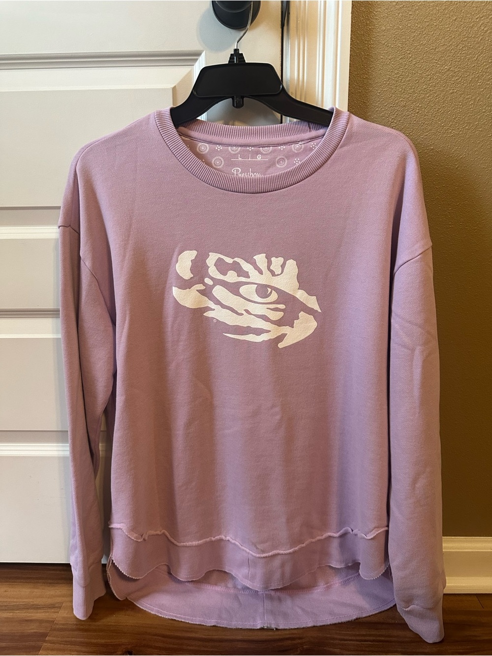 Lilac Graphic LSU Sweatshirt